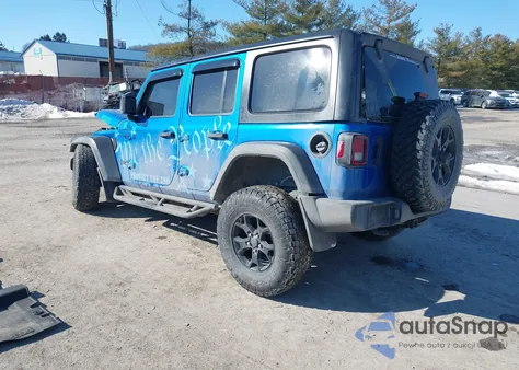 2021 Jeep Wrangler Unlimited Willys 4X4 z USA, uszkodzony, nr VIN 1C4HJXDG3MW789537